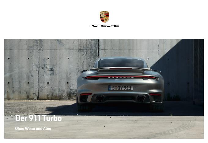 Рекламный буклет Porsche 992 Turbo D